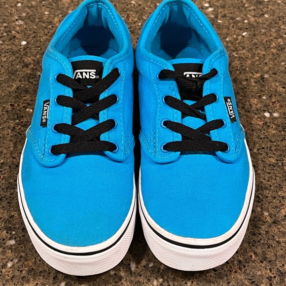 YOUTH VANS SIZE 4–SUPER COOL BLUE—GREAT USED CONDITION—CLEAN—UNISEX 💙💙 - Picture 6 of 13